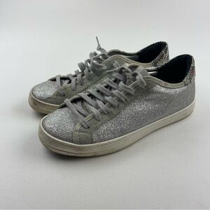 P448 Johnny Sneaker In Glitter Ice Python Women’s Size 39 (8.5)